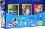 300 Count Plastic Cutlery Combo Box, Disposable Clear Silverware Utensil New. Price: $28.16.