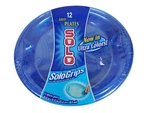 Solo Grips Plates 12 Ultra Colorful ! 10.14" X 11.37" Nip Plasticware New. Price: $9.99.