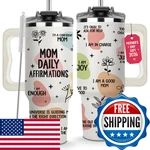 LIERIE8888 Mothers Day Gifts For Mom Daily Affirmations Tumbler 40OZ New. Price: $33.90.