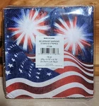 Set Of 3 Paper Napkins 16 Pack Patriotic Stars American Flag Beverage New. Price: $15.99.