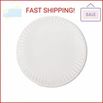 Ajm PP9GREWH White Paper Plates, 9" Diameter, 100/BAG, Bags/carton New. Price: $48.33.