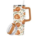 Fysuimu Fall Tumbler With Handle 40OZ Orange Pumpkin Ounces, Green New. Price: $30.29.