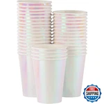 Juvale Mermaid Cups - 36 Count 12 Oz Iridescent Foil Paper Compostable New. Price: $37.22.