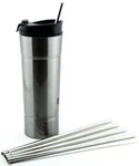 4 Pack Cocostraw For Bubba Hero 20 Oz Silver Tumbler Perfectfit 18/8 Stainless New. Price: $9.99.