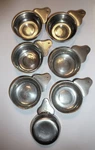 7 Pewter Nut Cup Nappies Pineapple Mark Logo Newport Rhode Island 1960S Unspecified. Price: $12.00.
