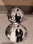 (2) Fun Bones Halloween Skeleton Bride & Groom Wedding Couple Dinner Plates 7.5" New. Price: $8.90.