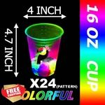 Mishunyus 24PC Glow Hawaiian Luau Party Cups Flashing 16OZ New. Price: $34.99.