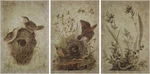 Creative Co-op Decorator Paper With Bird Prints, Brown, Set Of 3 New. Price: $88.78.