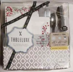 Tableluxe For 10 Dinnerware Setting 60 Pieces White & Red (loc Tub L-40) New. Price: $35.99.