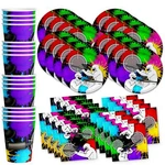 Paintball Birthday Party Supplies Set Plates Napkins Cups Tableware Kit For 16 New. Price: $24.55.