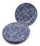 Royal Wessex Churchill Queens England Calico Blue Dinner Plates - Set Of Four New. Price: $54.99.