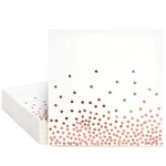 Juvale Disposable Rose Napkins 6.5 X Inches, Gold,white New. Price: $17.52.