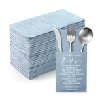 Qilery 100 Plain Thank You Wedding Napkins Cocktail Newlyweds To Fami.... Price: $64.62.