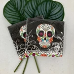 Unique Black Day Of The Dead Sugar Skull Halloween Paper Party Desert Napkin Set New. Price: $8.00.