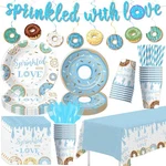 Hipvvild Blue Donut Baby Sprinkle Party Decorations Shower Tableware Set New. Price: $31.23.