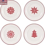 Ceramic Salad Plates Gift-ready Microwave Dishwasher Safe Dinnerware Set New. Price: $45.71.