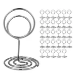 Umetdo 30PCS Table Number Holders Place Card - Photo Silver New. Price: $20.99.