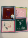 Anthropologie Embroidered Cocktail Napkins Set Of 4 Party Entertaining Essential New. Price: $25.00.