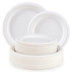 120 Pack Compostable Paper Plates 9 Inch And 7 Heavy Duty Disposable New. Price: $30.69.