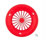 Classic Red 10-3/8" Plastic Paper Plate Holders, Set Of 4 New. Price: $15.83.