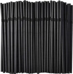 100-PACK Black Flexible Drinking Straws, Plastic Disposable Bendy 7.75" New. Price: $11.68.