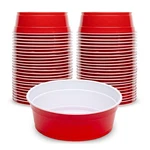 Red Party Cup Bowls - 50 Small Disposable Plastic New. Price: $22.88.
