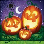 Halloween Smiling Pumpkin Lunch Napkins Paper 10 Packs 160 Total New. Price: $24.99.