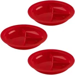 Partitioned Plate 9" Red 3-PACK New. Price: $40.33.