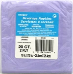 Lavender Beverage Napkins 20 Ct Ply 10 X Unique Cocktail Light Purple New. Price: $5.99.