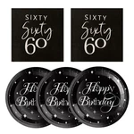 Birthday Party Tableware Napkins And Plates SET,60TH Decoration... New. Price: $21.04.