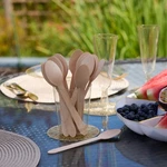 100% Natural Disposable Bamboo Wooden Spoons 5.5" Inch 200 Pack Compostable New. Price: $18.61.
