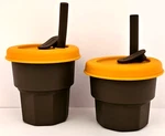 2 Toddler Silicone Dinking Cup W/ Straw 10 & 14 Oz Hot Cold Ningbo Looking New. Price: $11.95.