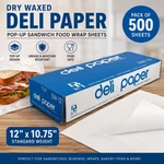 12X10.75 Dry Waxed Deli Paper Pop Up Sandwich Food Wrap Sheets 500 Pack New. Price: $29.95.