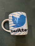 Twitter Collectible Cup. Unique Coffee The Old Days Design Used. Price: $9.99.