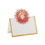 Caspari Pepperberry Die-cut Place Set Of 8 Cards, Red & Gold New. Price: $24.99.