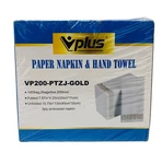 Vplus Paper Napkin & Hand Towel 3 Ply Embossed 200 Ct Gold Accent Elegant Design New. Price: $14.95.