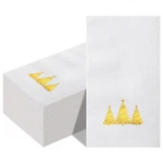 100 Pcs Christmas Disposable Guest Napkin Gold Foil Merry Hand Towe... New. Price: $25.32.