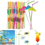 200 Pack Cocktail Umbrella Straws Disposable Plastic Flexible 9-INCH Summer New. Price: $46.99.