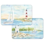 First Dawn Wipe-clean Reversible Decofoam Placemats, Lighthouse Scene, Large New. Price: $21.99.