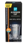 Ball Aluminum 16 Oz Silver Reusable Recyclable Cold Drink Cups, 12 Pack New. Price: $16.99.