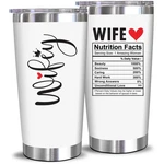Neweleven Valentines Day Gifts - 20 Ounces, Wifey Spoiled Nutrition White. Price: $34.51.