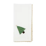 Saro Lifestyle Oh Christmas Tree Whip Stitch Napkin (set Of 4), 18", New. Price: $21.14.