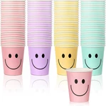 100 Pcs 9 Oz Smile Face Drink Cups Pastel Paper New. Price: $23.04.