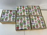 Caspari - Primroses Paper Cocktail Napkins 5 Boxes Of 40EACH Bridal Shower New. Price: $45.00.