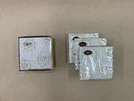 Lot Of Caspari Paper Cocktail Napkins For Christmas: Platinum Stars New. Price: $24.00.
