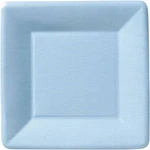 Ideal Home Range 8 Count Square Paper Plates, 7-INCH, Classic Linen Light Blue New. Price: $13.96.