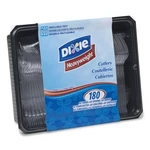 Dixie Cutlery Keeper Tray With Plastic Utensils, Fork/knife/spoon, 1800/CARTON New. Price: $239.24.