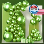 Partywoo Metallic Green Balloons 100PCS - 18", 12", 10", 5" Assorted Sizes New. Price: $19.50.
