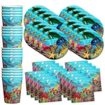 Ocean Sea Life Birthday Party Supplies Set Plates Napkins Cups Tableware Kit For New. Price: $27.34.
