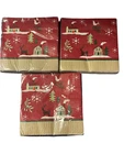 Lot Of 3 Design Focus Christmas Beverage Cocktail Napkins 16 Each Package New. Price: $7.99.
